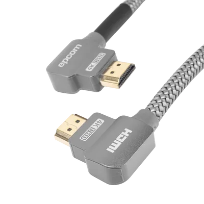 Cable HDMI / Ángulo 90° / 1 Metro (3.28 Pies) / 4K@60Hz / 18 Gbps / Ethernet / Nylon