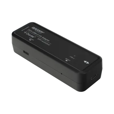 Extensor de Audio y Video / Dante® 2CH / USB-C I/O / HDMI 4K@30Hz / 100 m (328 ft) / PoE / Latencia 1-5 ms / ESD ±8 kV
