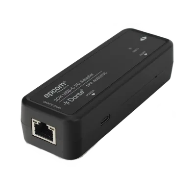 Extensor de Audio y Video / Dante® 2CH / USB-C I/O / HDMI 4K@30Hz / 100 m (328 ft) / PoE / Latencia 1-5 ms / ESD ±8 kV