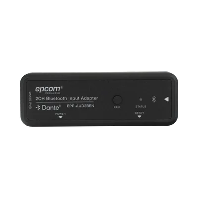Extensor de Audio / Entrada Bluetooth 2 Canales / Salida Dante® Digital / Latencia 1-5 ms / PoE / Transmisión 100 m (328 ft)