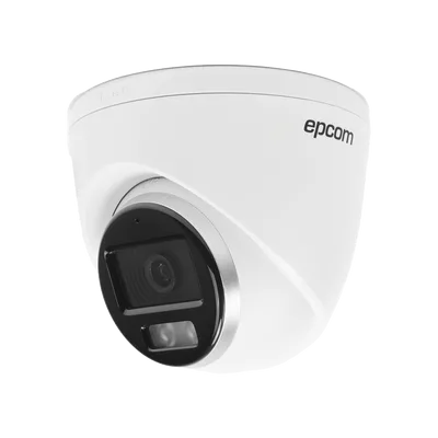 Turret TURBOHD 3K (5 Megapixel) / Lente 3.6 mm / Micrófono Integrado / Imagen a Color 24/7 (ColorVu) / 40 mts Luz Blanca / Exterior IP67 / dWDR / 4 Tecnologías