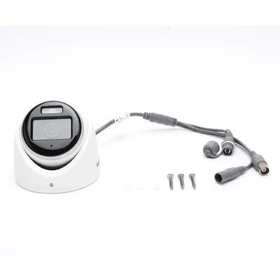 Cámara Turret TURBOHD / 3K 5 Megapixel / Color 24/7 / Luz Blanca 20 m (65.6 ft) / IP67 / Micrófono Integrado / 4 Tecnologías / Lente 2.8 mm