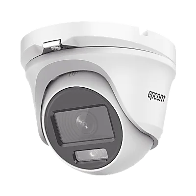 Cámara Eyeball TurboHD / 3K 2960x1665 / Lente 2.8 mm / ColorVu Luz Blanca 20 m (65.6 ft) / Audio por Coaxitron / IP66 / dWDR / 4 Tecnologías TVI-AHD-CVI-CVBS