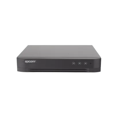 DVR Pentahíbrido / 12 Canales / 8 TURBOHD + 4 IP / 5 Megapixel Lite / Audio Bidireccional por Coaxitron / AcuSense / H.265+ / 1 Bahía HDD 10 TB / Salida HDMI y VGA Full HD
