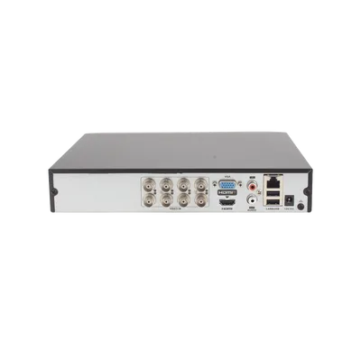 DVR Pentahíbrido / 12 Canales / 8 TURBOHD + 4 IP / 5 Megapixel Lite / Audio Bidireccional por Coaxitron / AcuSense / H.265+ / 1 Bahía HDD 10 TB / Salida HDMI y VGA Full HD
