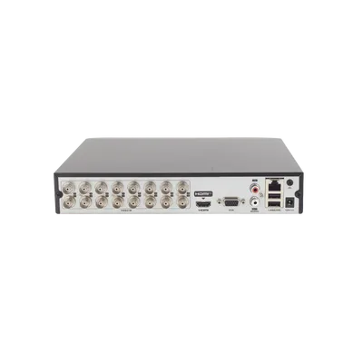 DVR Pentahíbrido / 16 Canales TURBOHD + 8 Canales IP / 5 Megapixel Lite / Audio Bidireccional por Coaxitron / ACUSENSE / 1 Bahía HDD 10 TB / Salida HDMI+VGA Full HD