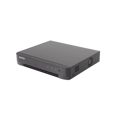 DVR Pentahíbrido / 16 Canales TURBOHD + 8 Canales IP / 5 Megapixel Lite / Audio Bidireccional por Coaxitron / ACUSENSE / 1 Bahía HDD 10 TB / Salida HDMI+VGA Full HD