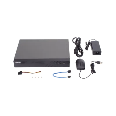 DVR Pentahíbrido / 32 Canales / 16 TURBOHD + 16 IP / 8 Megapixel (4K) / Audio Bidireccional / AcuSense / H.265+ / HDMI y VGA 4K