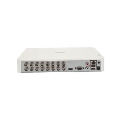 DVR Híbrido / 16 Canales TurboHD + 2 Canales IP / 2 Megapixel (1080p) Lite / AcuSense Lite / Audio Bidireccional / H.265+ / 1 Bahía HDD / Salida Full HD
