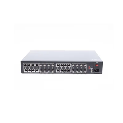 (SOLO RECEPTOR) TRANSCEPTOR ACTIVO DE 16 CANALES / VIDEO+PODER en un solo Cable UTP / 150 metros en 4K, 200 metros en 5 MP/ Envía 36 Vcc y Recibe 12 Vcc / TODO INCLUIDO PARA RACK / HD-TVI/CVI/AHD/CVBS