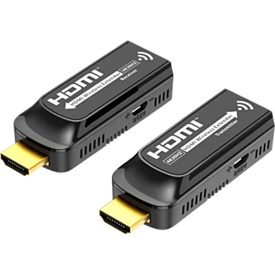 Extensor HDMI Inalámbrico / Ultra HD 4K @ 30 Hz / Alcance 20 m (65.6 ft) / Banda WiFi 5 GHz / Retardo 150-320 ms / Diseño Mini