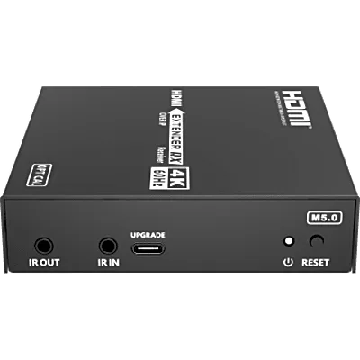 Receptor HDMI sobre IP | 4K60Hz | Fibra Óptica 40 km (24.85 mi) | 18 Gbps | HDMI 2.0 | HDCP 1.4/2.2 | IR | Protección ESD