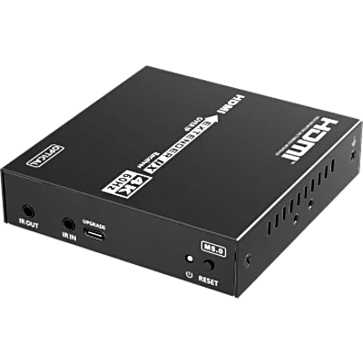 Receptor HDMI sobre IP | 4K60Hz | Fibra Óptica 40 km (24.85 mi) | 18 Gbps | HDMI 2.0 | HDCP 1.4/2.2 | IR | Protección ESD