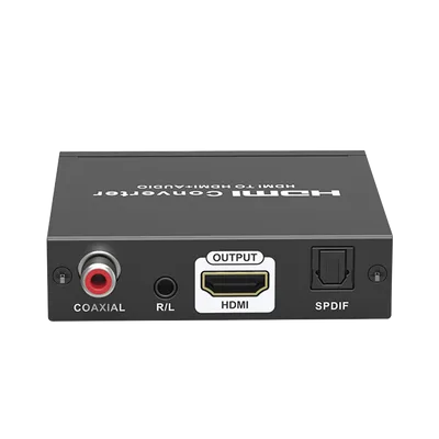 Extractor de Audio HDMI / 4K 60 Hz HDR / Salida SPDIF + Coaxial + R/L 3.5 mm / ARC / HDCP 1.4/2.2 Bidireccional / Salida HDMI Solo Video