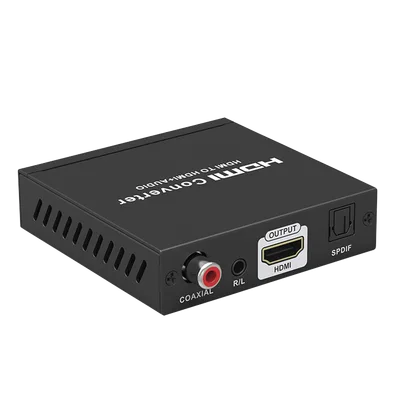 Extractor de Audio HDMI / 4K 60 Hz HDR / Salida SPDIF + Coaxial + R/L 3.5 mm / ARC / HDCP 1.4/2.2 Bidireccional / Salida HDMI Solo Video