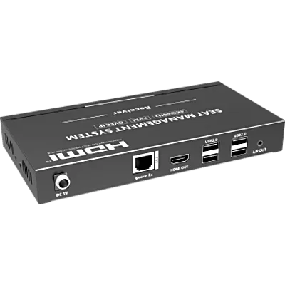 Receptor KVM por IP / 4K@60Hz / 120 m (393.7 ft) / PoE Integrado / Loop-out HDMI / Multiview y Videowall / USB 2.0 / Carcasa Metálica