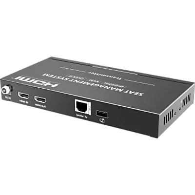 Receptor KVM por IP / 4K@60Hz / 120 m (393.7 ft) / PoE Integrado / Loop-out HDMI / Multiview y Videowall / USB 2.0 / Carcasa Metálica