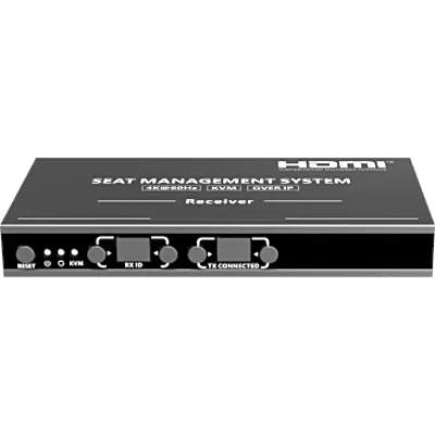 Receptor KVM por IP / 4K@60Hz / 120 m (393.7 ft) / PoE Integrado / Loop-out HDMI / Multiview y Videowall / USB 2.0 / Carcasa Metálica