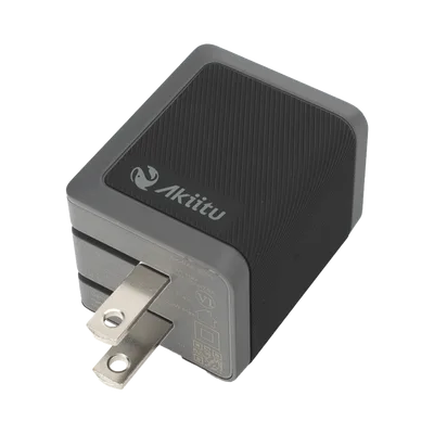 Cargador GaN III / 35W Total / USB-C PD 35W + USB-A 22.5W / Carga Simultánea / Enchufe Plegable / 6 Capas de Protección