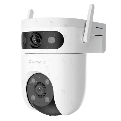 Cámara IP PT Dual-Lente / 6 Megapixel / Wi-Fi 6 / Visión Nocturna Color 40 m (131.2 ft) / IR 30 m (98.4 ft) / Detección IA Humano-Vehículo / Defensa Activa