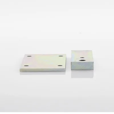 Herrajes con Placa y Montura Posterior / Alta Resistencia / Compatibilidad FAAC 400/422 / Anti-corrosión