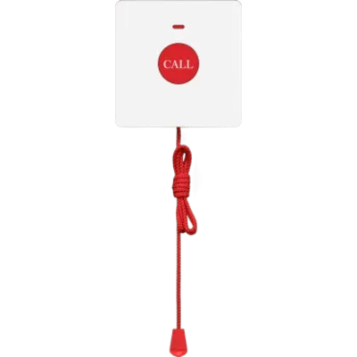 Botón de Emergencia Inalámbrico / 433 MHz / Alcance 80 m (262 ft) / IP65 / Cordón 2 m (6.5 ft) / 100,000 Activaciones / Batería 12V
