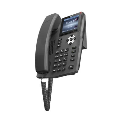 Teléfono IP empresarial para 2 lineas SIP con pantalla LCD de 2.4 Pulgadas a color y conferencia de 3 vías, PoE