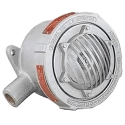 Bocina Vibrante a Prueba de Explosión / 120VAC, 240VAC, 24VDC / 100 dBA a 10 pies (3 m) / Ciclo 5 min / Montaje Tubería 3/4' o Superficie