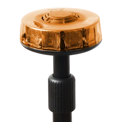 Luz telescópica trasera ámbar con mástil de 3 secciones, 15 LEDs en tecnología SOLARIS