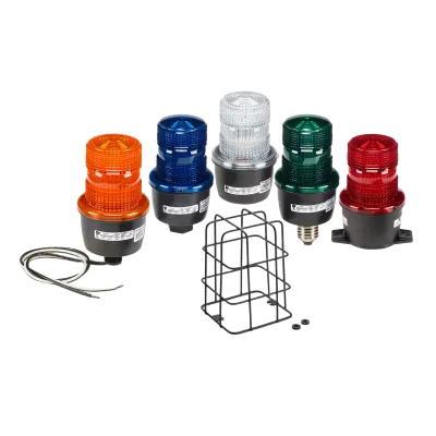 Luz de Advertencia LED Industrial / 120 Vca / Montaje Tipo T / IP69K / 50,000 Horas LED / Ámbar / UL/cUL