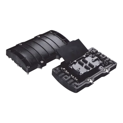Caja de Distribución de Fibra Óptica Horizontal / 48 Empalmes / IP68 / 0.92 x 0.59 x 0.28 ft