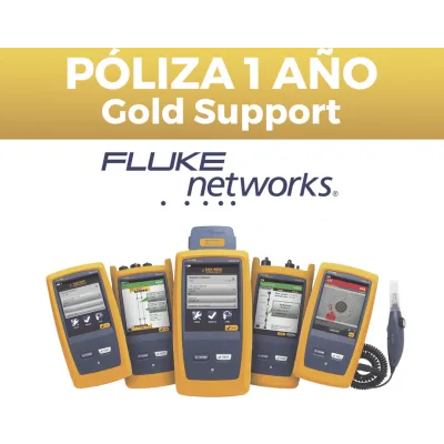 Póliza de Soporte Gold / 1 Año / Calibración Anual / Reparación por Daños Accidentales / Actualización Tecnológica Continua / Equipos y Accesorios de Fibra Óptica