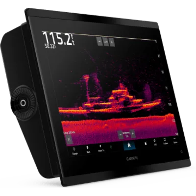 Plotter Náutico Premium / Pantalla Táctil 4K IPS Mini LED 33.7 cm (13.27 in) / Resolución 3840 x 2160 / Sonda 1 kW CHIRP ClearVü SideVü Panoptix LiveScope / GPS Multibanda y Multiconstelación 10 Hz /