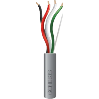 Bobina de 305 m (1000 ft) / Cable para Alarma 4x18 AWG / Riser / Gris