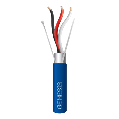 Cable de Control Plenum / 3x18 AWG / Blindado con Dren / 305 m (1000 ft) / Clasificación CMP-CL3P-FPLP-FT6 / Azul