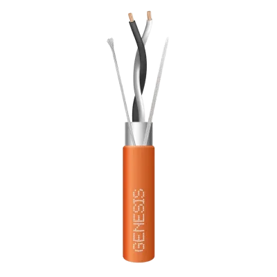 Bobina de 305 m (1000 ft) / Cable para Datos EIA-485 2x22 AWG / Blindado Trenzado / Plenum / Naranja