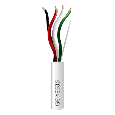 Cable para Bocina / 4x16 AWG / 152 m (500 ft) / Libre de Oxígeno / Riser / Blanco