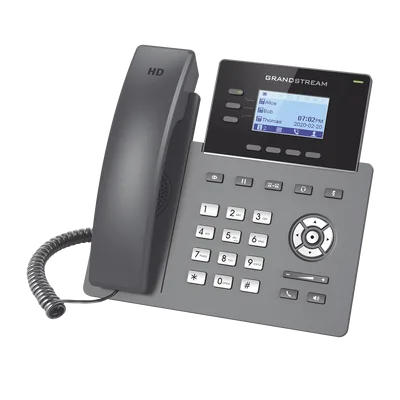 Teléfono IP / 3 Líneas / 6 Cuentas SIP / Gigabit PoE / Audio HD Opus / Gestión en la Nube