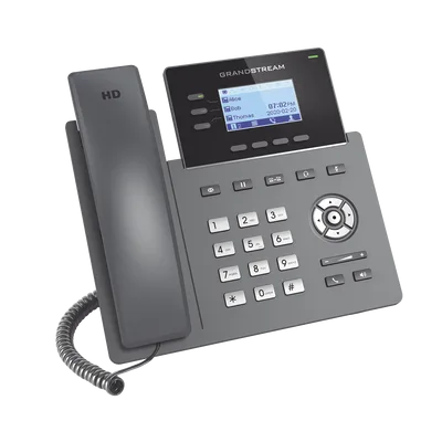 Teléfono IP / 3 Líneas / 6 Cuentas SIP / Gigabit PoE / Audio HD Opus / Gestión en la Nube