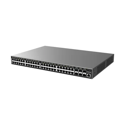 Switch PoE+ Administrable / 48 Puertos Gigabit / 6 SFP+ / 400W / 216 Gbps