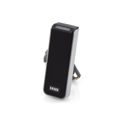 Lector de Control de Acceso / Multitecnología SEOS, iCLASS, MIFARE / Salida Wiegand y OSDP / Diseño Compacto 45x121.5x19.5 mm / Alimentación 12 VCC / LED Tricolor y Alerta Acústica