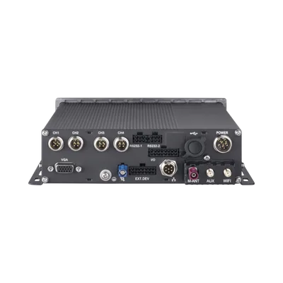 DVR Móvil 1080P / 4 Canales TURBO + 4 Canales IP / Soporta 4G / WiFi / GPS / Soporta HDD / Entrada y Salida de Alarmas / Salida de Vídeo