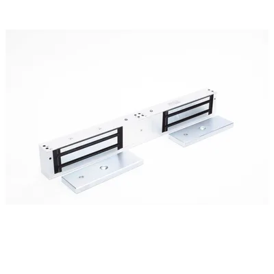 Chapa Magnética / Doble Puerta / 1200 lbs (500 kg) x 2 / LED Estado / Anti-Residual / 12/24 VCC