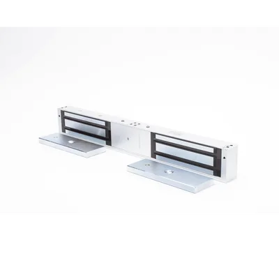 Chapa Magnética / Doble Puerta / 1200 lbs (500 kg) x 2 / LED Estado / Anti-Residual / 12/24 VCC