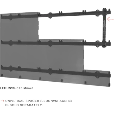 Kit Videowall LED Full HD (1920 x 1080) / Pitch 1.5 COB / 3.00 x 1.69 metros / Diagonal 135" / Entrada HDMI / incluye montaje de pared Peerless-AV SEAMLESS