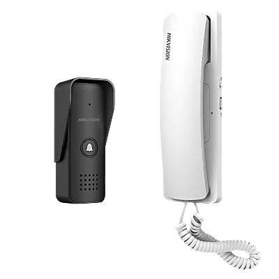 Kit de Audioportero Analógico / 2 Hilos Calibre 18 / 2 Relevadores Independientes / Ajuste de Volumen y Tonos / IP55
