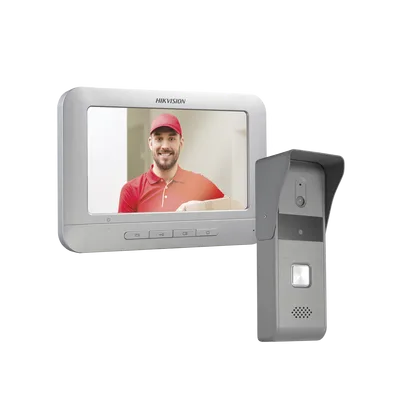 Kit de Videoportero Analógico con Pantalla LCD a Color de 7" / Frente de Calle para Exterior IP65