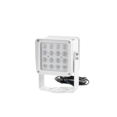 Lampara IR de Luz Continua / 16 Lámparas LED / Distancia Efectiva 16 a 25 metros / Cobertura 40° / Exterior IP66