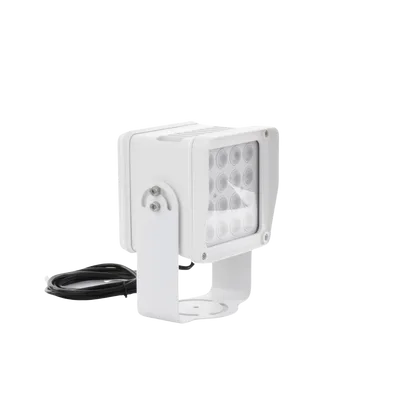 Lampara IR de Luz Continua / 16 Lámparas LED / Distancia Efectiva 16 a 25 metros / Cobertura 40° / Exterior IP66