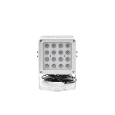 Lampara IR de Luz Continua / 16 Lámparas LED / Distancia Efectiva 16 a 25 metros / Cobertura 40° / Exterior IP66
